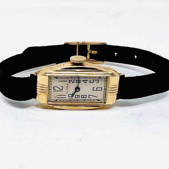 Waltham Vintage Solid 14k Gold Hand-Wound Women's Watch - Picture 2 of 6